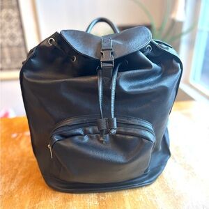 Unlisted by Kenneth Cole Black Leather Backpack